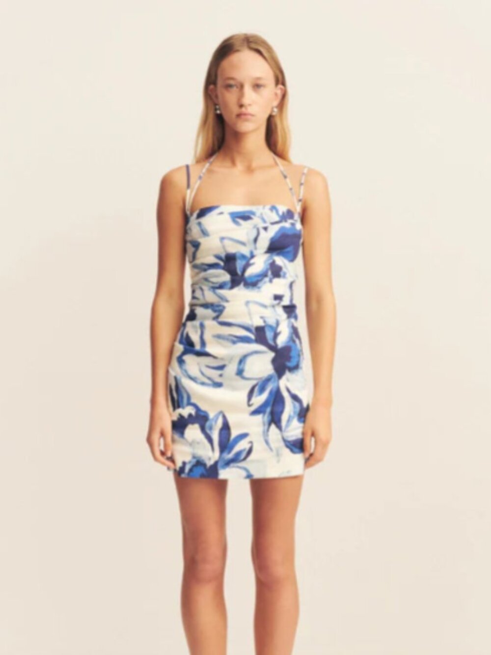 Shona Joy Stevie Draped Mini Dress